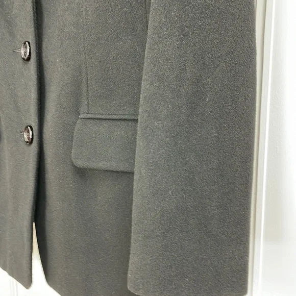 Vintage ST MICHAEL Mark & Spencer cashmere blend Blazer black classic - Picture 3 of 14